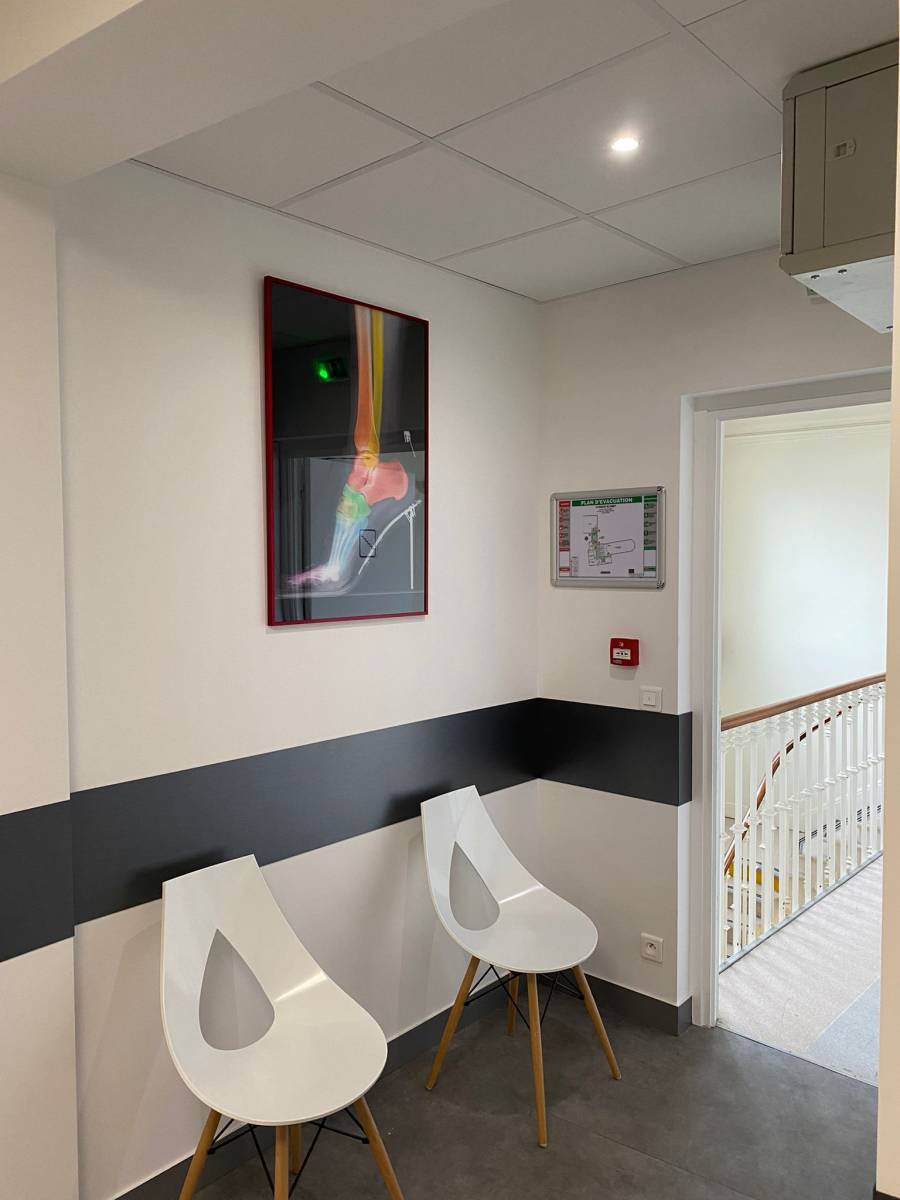 Salle d'attente de l'ICP-Paris  information prévention 