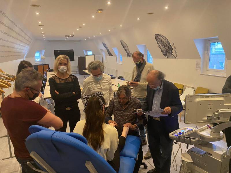 Réunion de Concertation Pluridisciplinaire, le 4 mars 2022, à l'Institut de la Cheville et du Pied, dans l'enceinte de la Clinique Blomet à Paris