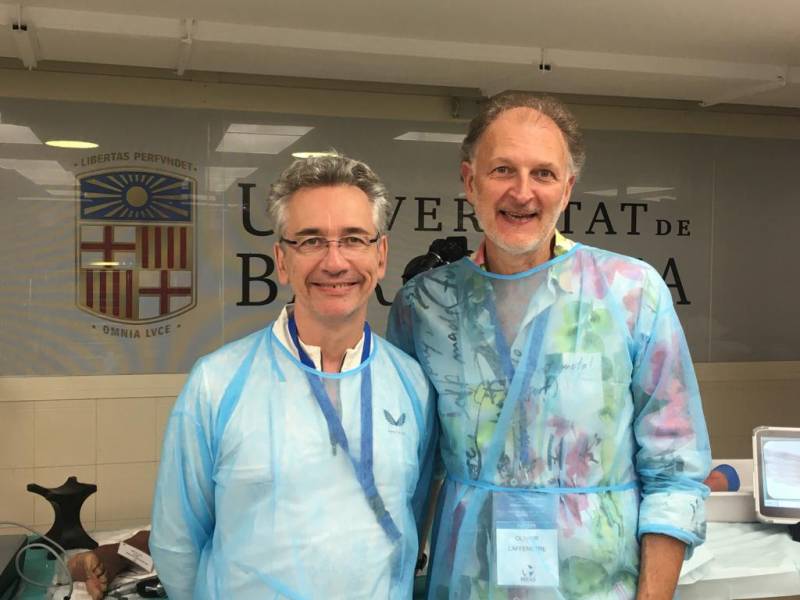 Docteur Olivier Laffenêtre et Docteur Joël Vernois, chirurgiens orthopédistes à l'Institut de la Cheville et du PIed (ICP Paris)